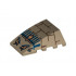 Wedge 4 x 4 No Studs with Bricks, Blue Lines, 4 Eyes and Cobra Pattern (Scorpion Head): {пясъчно жълт}