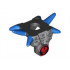 Minifigure, Armor Breastplate with Shoulder Spikes Blue and Ninjago Cracked Red Skull Pattern: {черен}