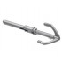 Hook, Grappling Hook with Pin and Extension : {сребърно метален}