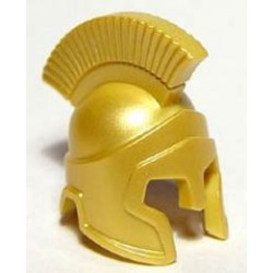Minifigure, Headgear Helmet Spartan Warrior: {златно мастило}