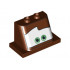 Windscreen 2 x 3 x 2 with 2 x 4 Base with Eyes on White Background Pattern 1: {червеникаво-кафяв}