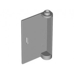 Door 1 x 3 x 4 Left - Open Between Top and Bottom Hinge: {умерено каменно сив}