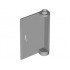 Door 1 x 3 x 4 Left - Open Between Top and Bottom Hinge: {умерено каменно сив}