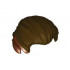 Minifigure, Hair Swept Back with Pointed Reddish Brown Ears Pattern: {тъмно кафяв}