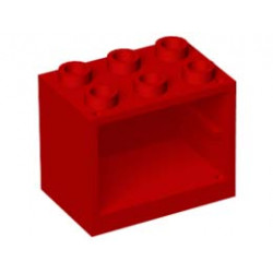 Шкаф 2X3X2: {ярко червен}
