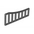 Bar 1 x 8 x 3 - 1 x 8 x 4 Curved: {черен}