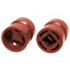 Wheel 8mm D. x 9mm (for Slicks), Hole Notched for Wheels Holder Pin: {червеникаво-кафяв}