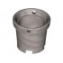 Belville Utensil Bucket Round: {сребърно метален}