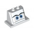 Windscreen 2 x 3 x 2 with 2 x 4 Base with Blue Eyes on White Background Pattern: {бял}