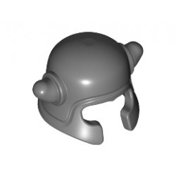 Minifigure, Headgear Helmet Microfigure with Horns: {тъмно каменно сив}