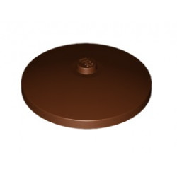 Кръгла плочка Ø32x6,4 мм : {червеникаво-кафяв}