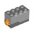 Electric, Sound Brick 2 x 4 x 2 with Light Bluish Gray Top and Space Sound: {тъмно каменно сив}