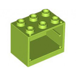 Шкаф 2X3X2: {ярко жълто-зелен}