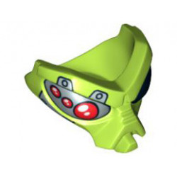 Face, Alien with Black Eye and Silver and Red Mechanical Eye Pattern: {ярко жълто-зелен}