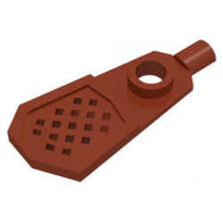 Minifigure, Footgear Snowshoe - Long Front End: {червеникаво-кафяв}