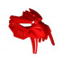 Hero Factory Mask, Gorilla (Raw-Jaw): {ярко червен}