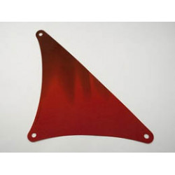 Cloth Sail Triangular 17 x 20 with Dark Brown Streaks Pattern (Lateen Sail): {нов тъмно червен}