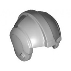 Minifigure, Headgear Helmet SW Rebel Pilot, Plain: {умерено каменно сив}