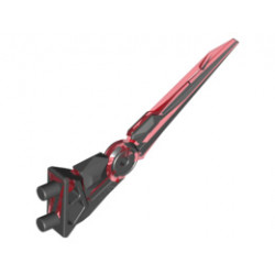 Hero Factory Weapon - Claw / Spike, Flexible with Marbled Red Pattern: {черен}