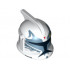 Minifigure, Headgear Helmet SW Clone Trooper with Holes, Clone Commander Wolffe Pattern: {бял}
