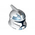 Minifigure, Headgear Helmet SW Clone Trooper with Holes, Wolfpack Clone Trooper Pattern: {бял}