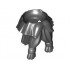 Minifigure, Beard, Tied with Hair in Back : {черен}