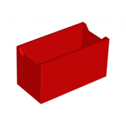 Electric 9V Battery Box Power Functions (Non-Rechargeable) - Bottom Part: {ярко червен}