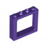 Window 1 x 4 x 3 Train - 2 Hollow Studs and 2 Solid Studs : {светло виолетов}