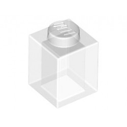 Тухличка 1X1 - прозрачна : {прозрачен}