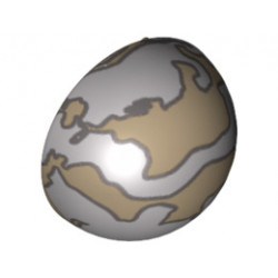 Cylinder Hemisphere 2 x 2 with Cutout with Armillary Sphere Left Pattern: {пясъчно жълт}