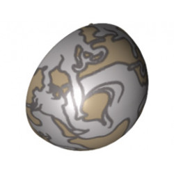 Cylinder Hemisphere 2 x 2 with Cutout with Armillary Sphere Right Pattern: {пясъчно жълт}