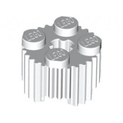 Профилирана тухличка Ø15.83 с кръстат отвор : {бял}