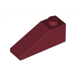 Покривна плочка 1X3/25° : {нов тъмно червен}