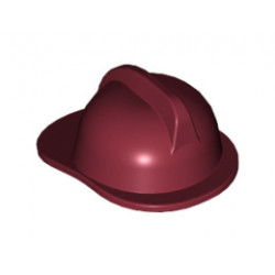 Мини пожарникарски шлем: {нов тъмно червен}