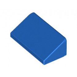 Покривна плочка 1X2x2/3: {ярко син}