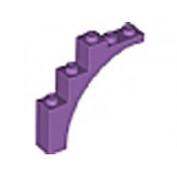 Brick, Arch 1 x 5 x 4 - (Undetermined Bow and Underside Version): {умерено лавандулов}