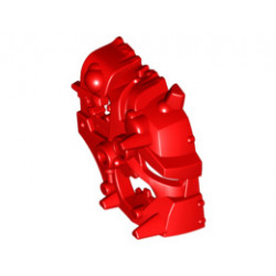 Hero Factory Mask, Half (Splitface): {ярко червен}