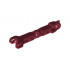 Hero Factory Arm / Leg with Ball Joint and Ball Socket and 4 Pin Holes: {нов тъмно червен}