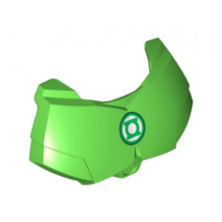 Large Figure Chest Armor Small with Green Lantern Logo Pattern: {ярко зелен}