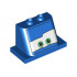Windscreen 2 x 3 x 2 with 2 x 4 Base with Eyes on White Background Pattern 5: {ярко син}