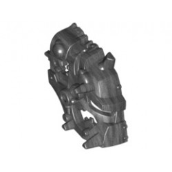 Hero Factory Mask, Half (Splitface): {титаниево метален}