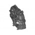 Hero Factory Mask, Half (Splitface): {титаниево метален}
