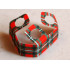 Minifigure, Skirt Cloth Length 8mm with Green and White Tartan Kilt Pattern: {ярко червен}