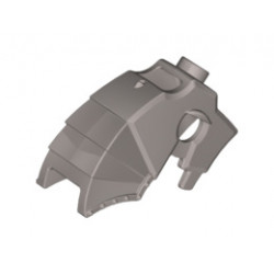 Horse Battle Helmet, Stud on Top and 3 Neck Plates (Unicorn): {сребърно метален}