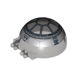 Windscreen 6 x 6 x 3 Canopy Half Sphere with Dual 2 Fingers and SW Tie-Fighter Pattern: {прозрачно кафяв}