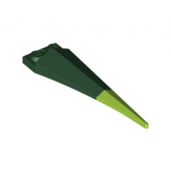 Plate, Modified 1 x 2 with Angular Extension and Flexible Lime Tip: {тъмно зелен}