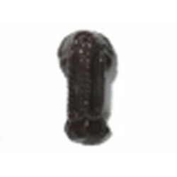 Minifigure, Hair Female Long Top Braided: {тъмно кафяв}