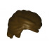 Minifigure, Hair Swept Back Tousled: {тъмно кафяв}