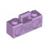 Minifigure, Utensil Radio Boom Box with Handle with Silver Cassette Player, Buttons and Rimmed Speakers Pattern: {лавандулов}