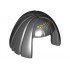 Minifigure, Hair Female Mid-Length, Smooth with Bangs and Gold Diadem Pattern (Egyptian Queen): {черен}